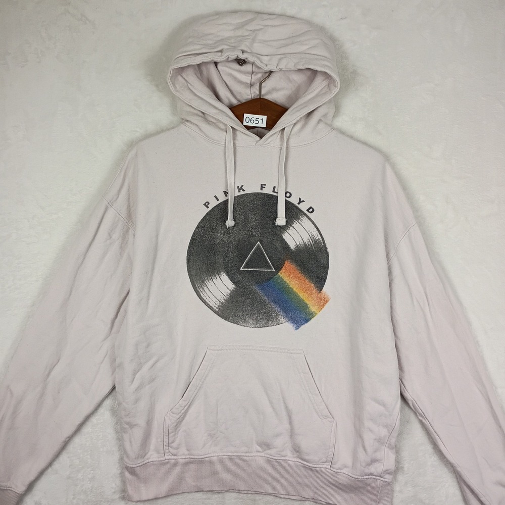 Life Clothing Co Pink Floyd Hoodie Womens S Pink Graphic Rock  Festival Band
